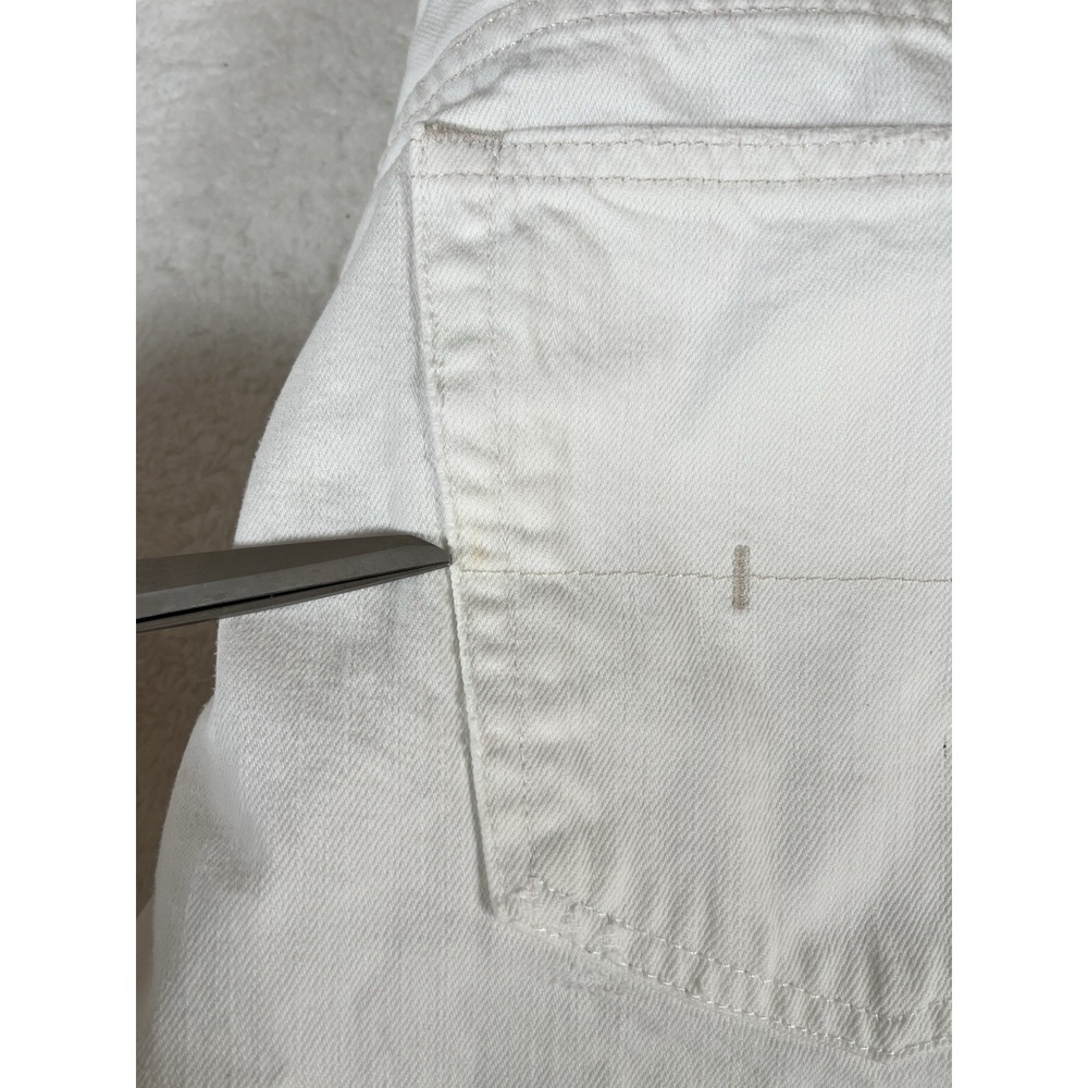 Vintage Polo Ralph Lauren Classic 867 White Denim Jeans Men's 38x30 (40x32) - Picture 5 of 12